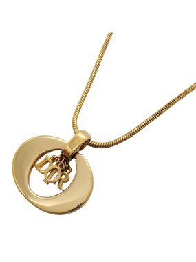 Dior Necklace Logo Gold Plated